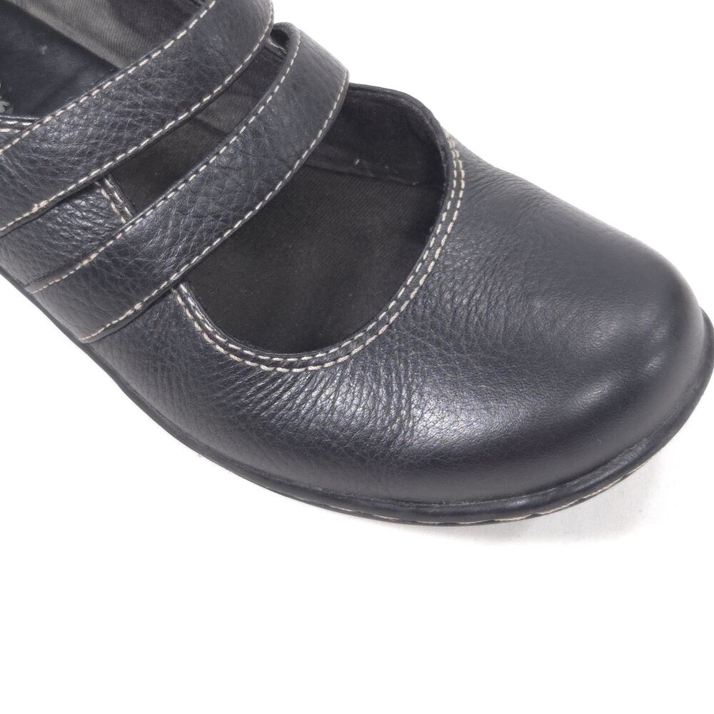 Clarks Bendables Leather Casual Mary Jane Flat Shoe Womens Size 6 80622 Black - Picture 8 of 9